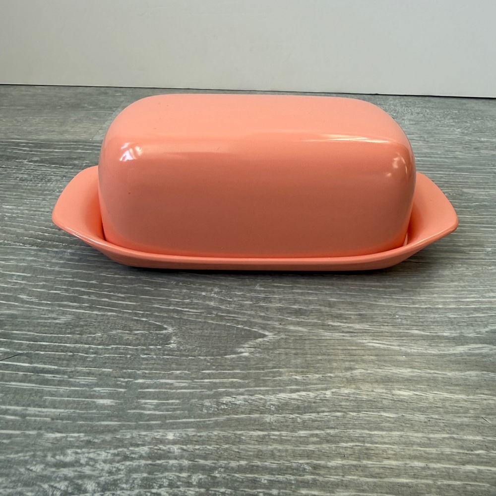 Vintage melmac lidded butter dish